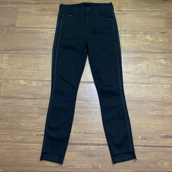 MOTHER High Waisted Looker Ankle Guilty Party Racer Women Size 25 - Picture 3 of 10